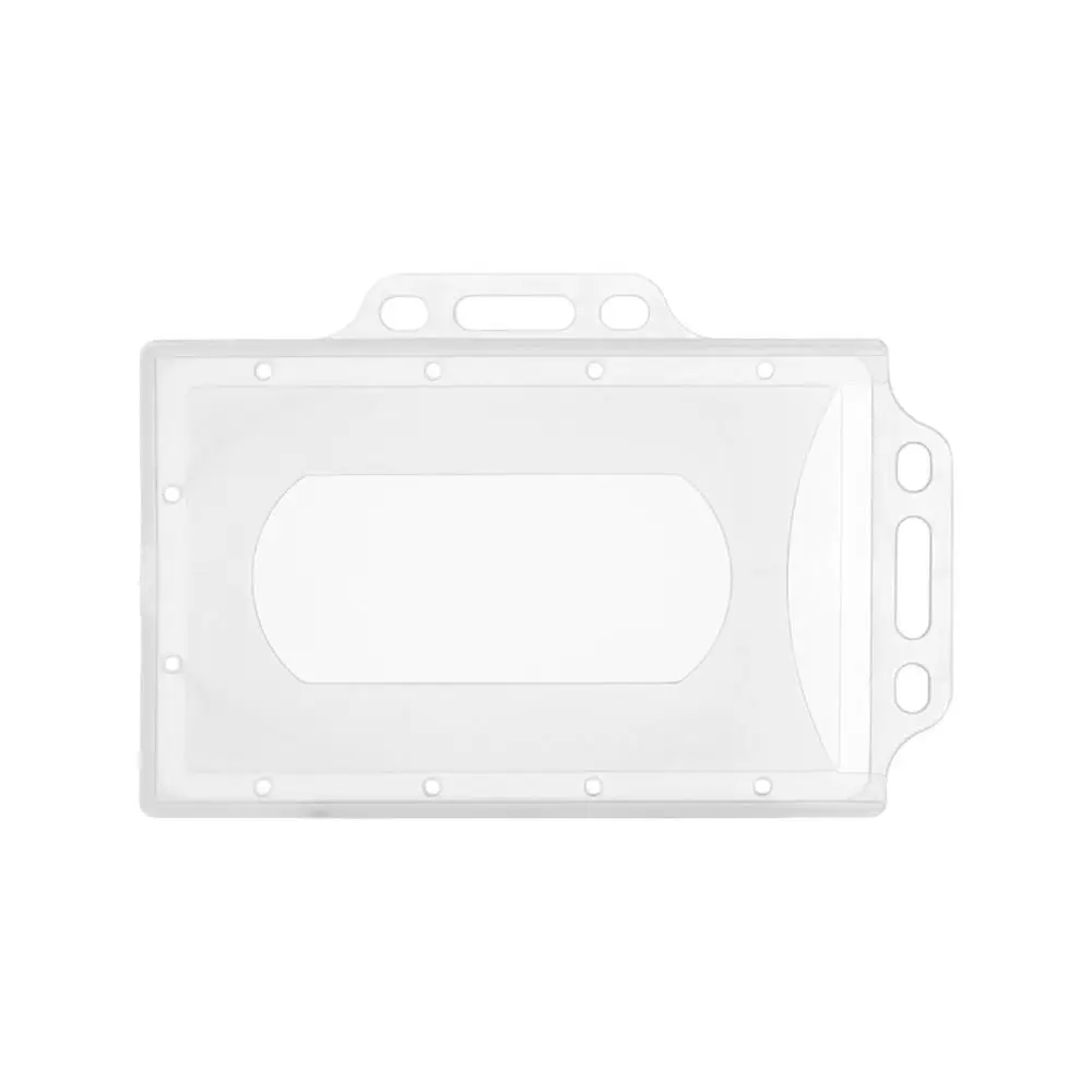 1PC Acrylic Plastic ID Card Case Portable Office School Protector Cover Badge Business Name Card Pouch Sleeve Work Card Holders 6
