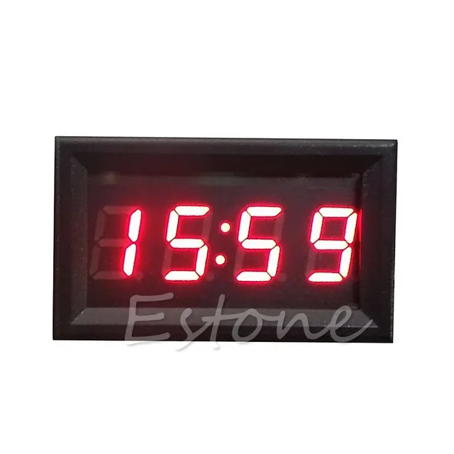Universal 12V/24V Digital Display Car Vehicle Dashboard Clock Watch with Date for Time Calendar Display H9EE 1