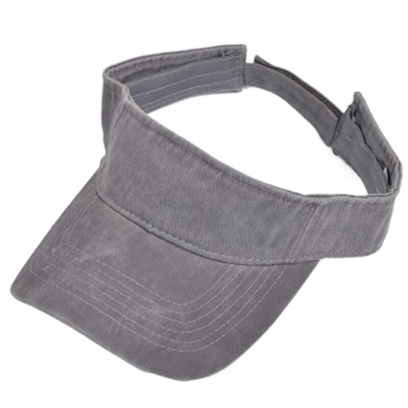 Vintage 100cotton Washed Dye Dad Visor Cap Men Women Sun Visor Hat