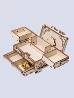 3D Wooden Puzzle Music Box Kit Antique Jewel Box DIY Home Decoration Model Birthday or Christmas Gifts 1