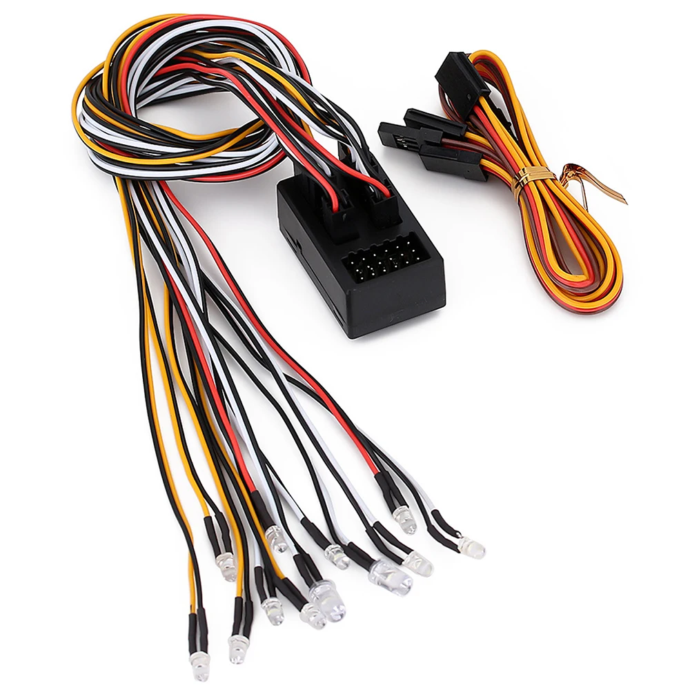 RC카 12 LED 플래시 라이트 키트, 1/10 RC 크롤러 액세서리, D90, D110, D130, 디펜더 하드 바디 쉘, RC 자동차 부품, RC 라이트