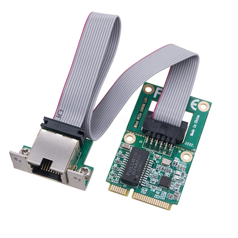 

New Mini PCI-E Network Card 1000Mbps Gigabit Ethernet NIC Adapter RTL8111F PCI Express 10/100/1000M RJ45