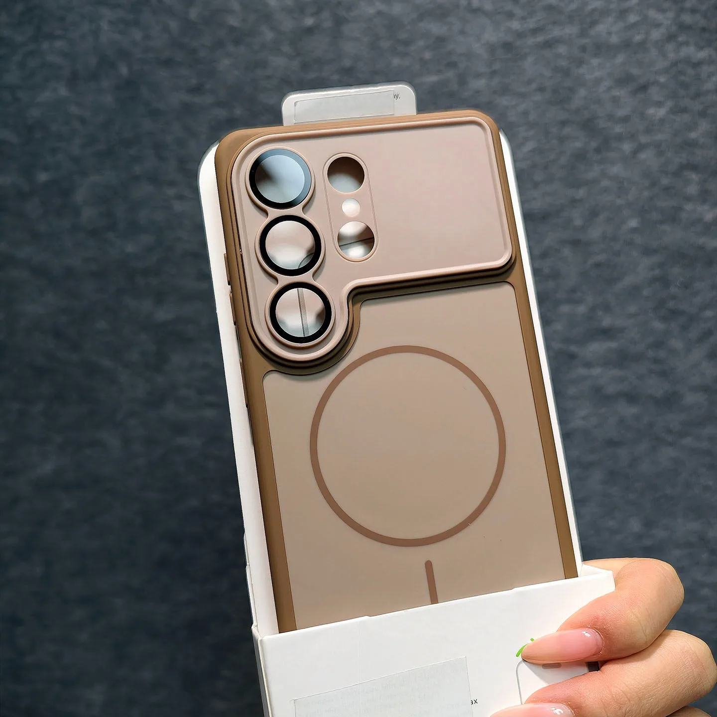 Enhanced Magnetic Glass Lens Protection Case with Large Window & Wireless Charging for Ultimate Shockproof Defense