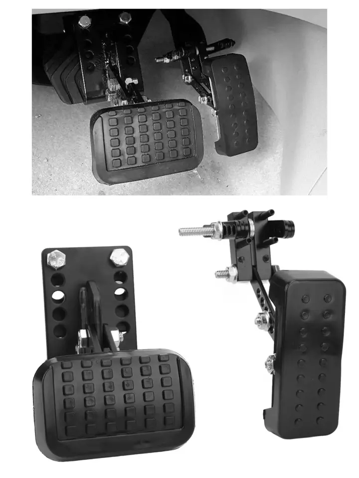 KUNCAIISH Adjustable Pedal Extenders For Short Drivers - Universal Gas & Brake Pedal Extensions