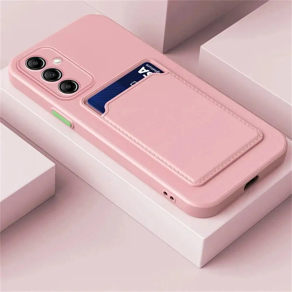 Shockproof Silicone Phone Case with Card Holder