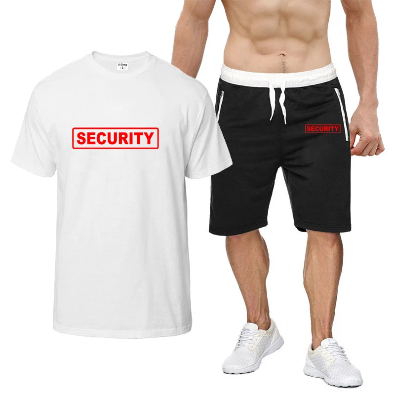 Mens Summer Short Sleeved Casual Tshirt and Shorts Set