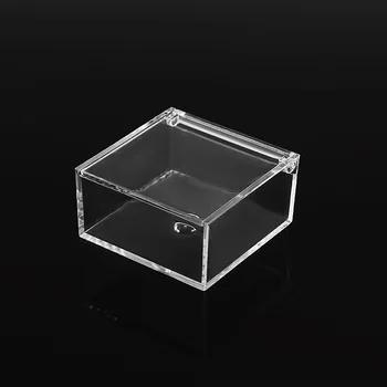 กล่องอะคริลิคใสขนาดเล็กพร้อมฝาปิด kado Kecil กล่องสี่เหลี่ยมบรรจุลูกอมกล่องเก็บสินค้ากล่องใส่ของขวัญแต่งงานคริสต์มาส 4