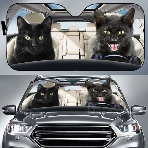 Auto sonnenschutz Reflektor Uv schutz Tier Hund Katze Muster