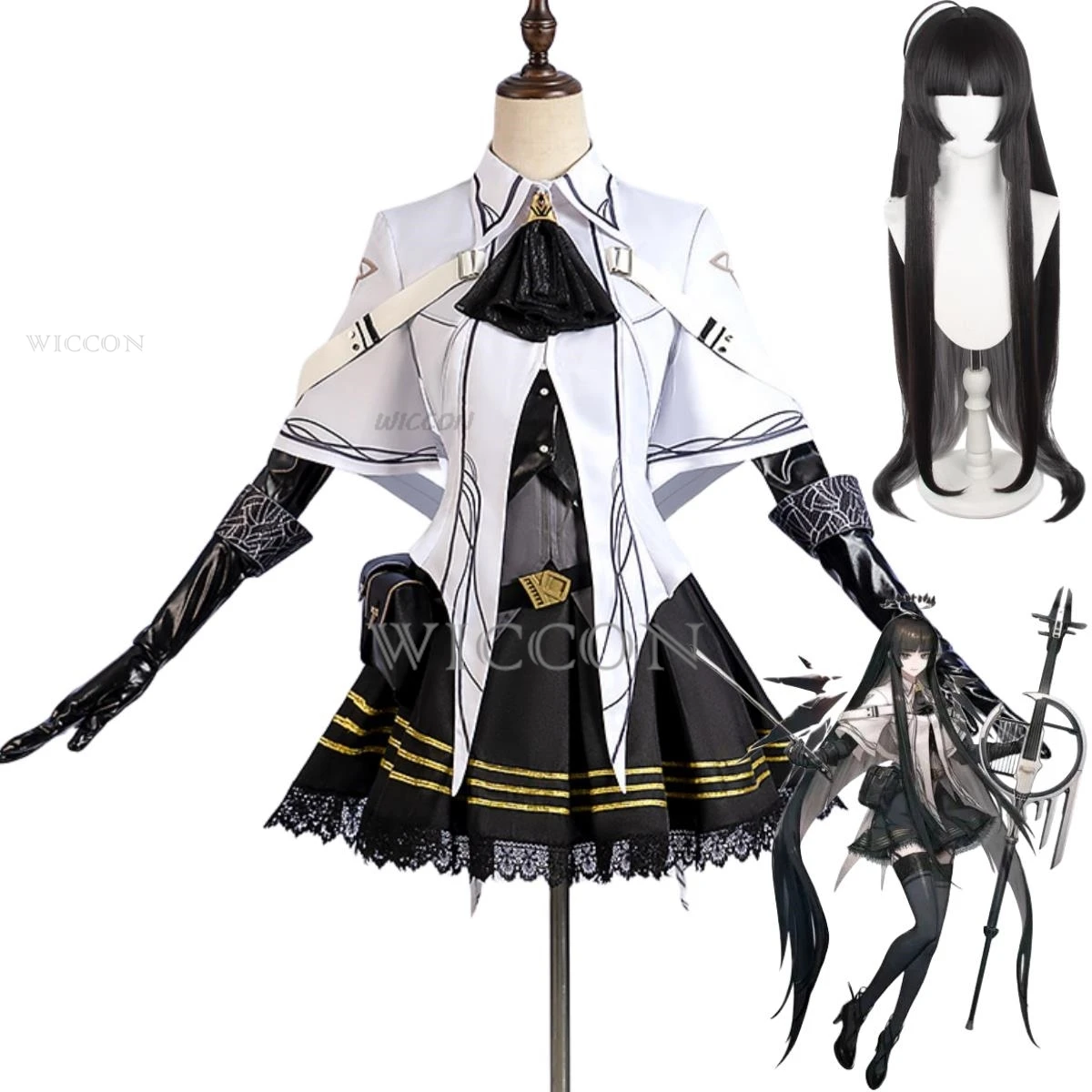 Gioco Anime Arknights Che Rivela Arturia Cosplay Costume Parrucca Combattimento Uniforme Gonna Accessori Donna Sexy Masquerade Ball Suit