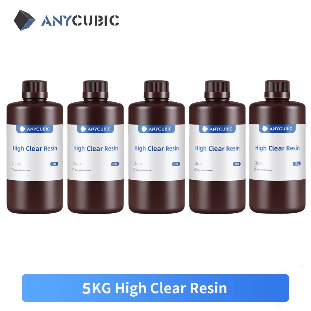 Anycubic High Clear Resin For LCD 3D Printer Resist Yellowing Liquid Bottle  Printing Materials For Photon Mono 4K - AliExpress