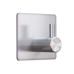 Sleek Stainless Steel Adhesive Hooks for Versatile Clutter-Free Storage (Silver-1pcs)