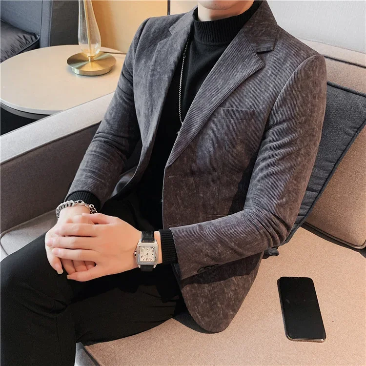 High Quality Casual Man Business Suits and Blazers Korean Style Clothes Dress Jacket for Men Single Models Luxury Designer Coats