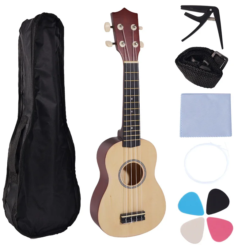 21 Inch Hawaii Ukulele Music Instruments Cavaquinho Mini Small 4 Strings Classic Guitar Ukelele Concert Kids Girl Beginner Uke ukulele set