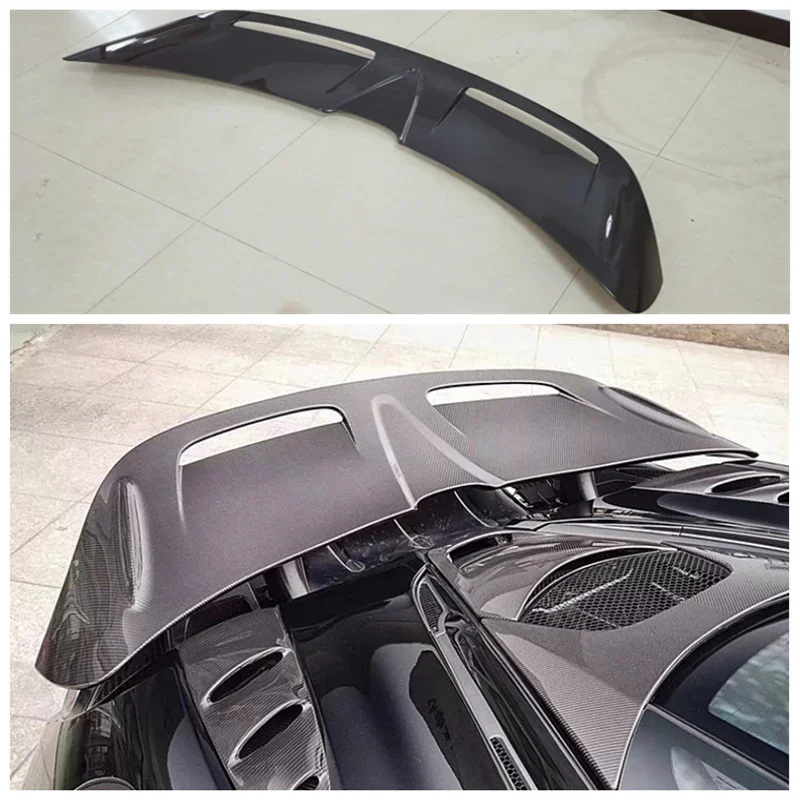 

Fits For McLaren 720S 2017 2018 2019 2020 2021 2022 High Quality Carbon Fiber Car Rear Trunk Lip Spoiler Splitter Wing