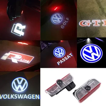 2 pezzi auto LED decorativa porta luce benvenuto lampada del proiettore per VW Passat B6 B7 Sharan CC Golf 5 6 7 Jetta Scirocco 3 Tiguan EOS