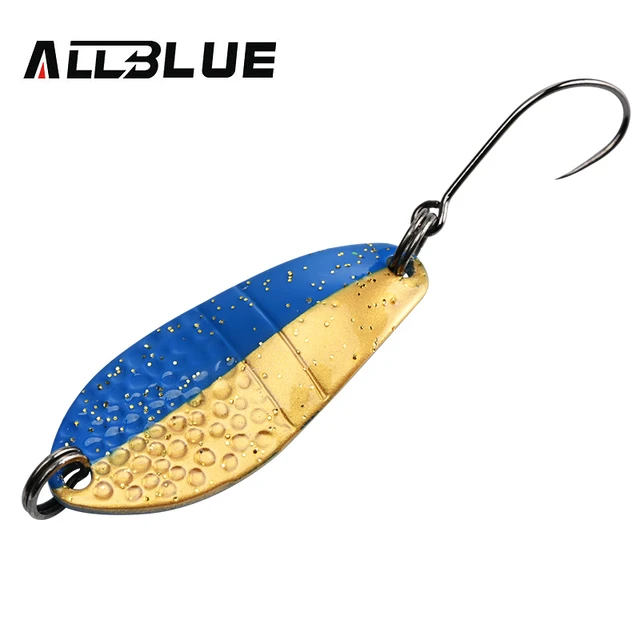 Allblue Trout Lure 3g 30mm Metal Brass Copper Colorful Fishing Mini Spoon  Bait Freshwater Stream Tackle For Chub Perch Salmon - Fishing Lures -  AliExpress