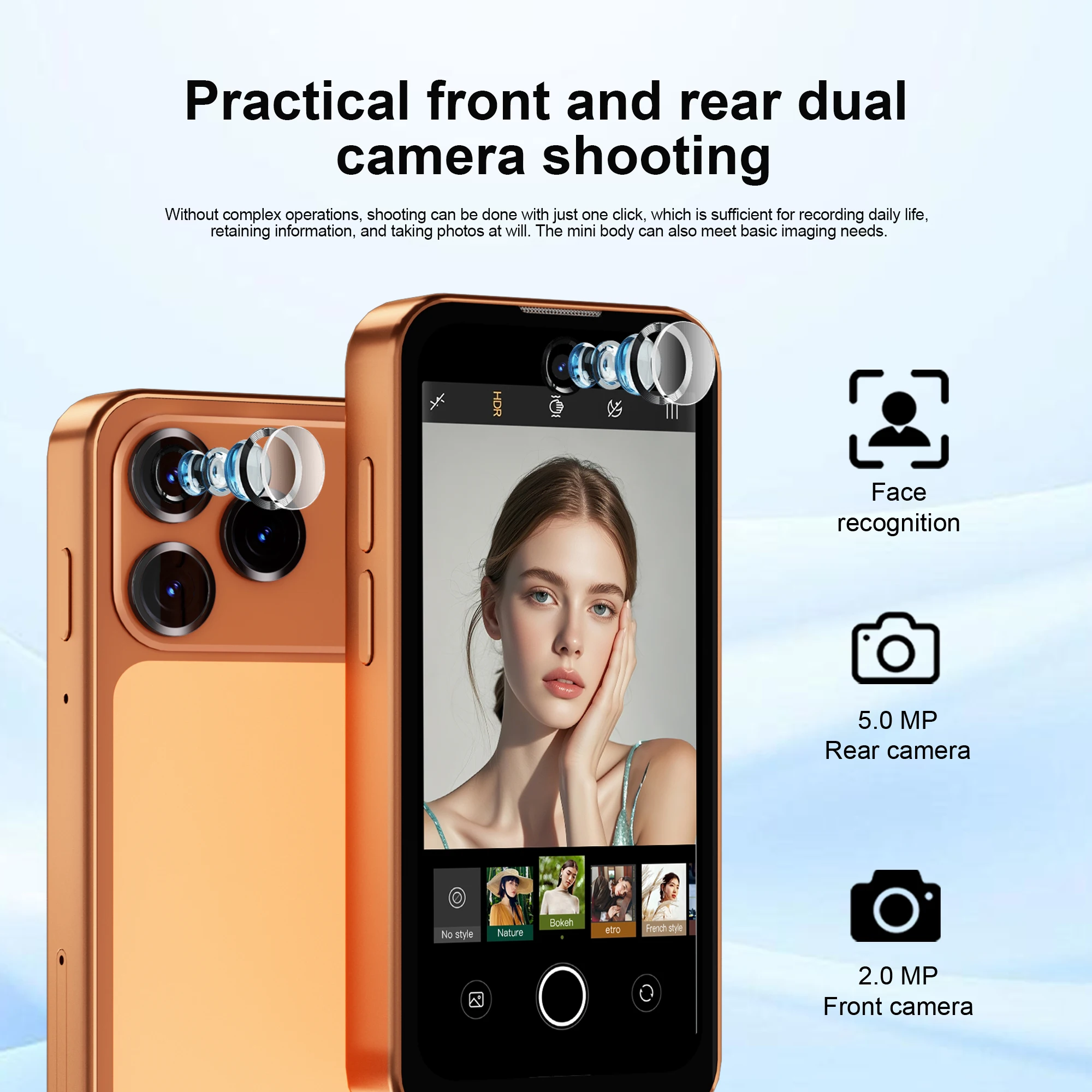 SERVO 19 Air Android Pocket Smartphone 4G LTE 3.88" Display 6GB+128GB Google Play WiFi Hotspot Dual SIM Card Mini Smart Phones