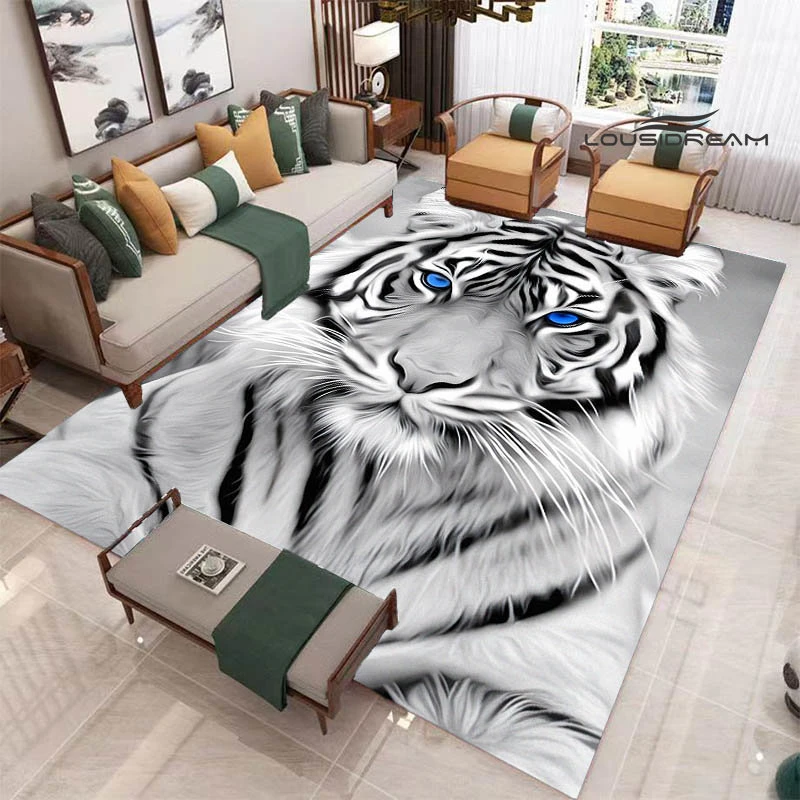 3D tiger printed carpet Fashion yoga mat Photography prop room decor area rug carpets for living