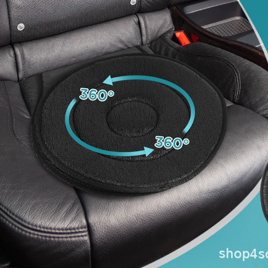 Coussin de siège de voiture rotatif à 360 degrés pour personnes âgées et femmes enceintes