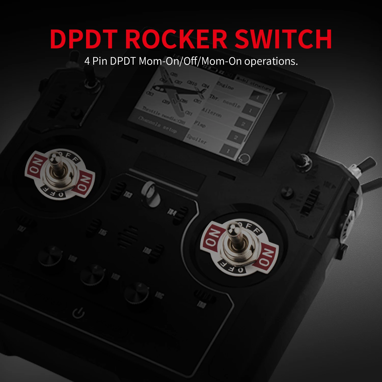 Taiss Kippschalter Mit Blauer LED - 7-polig, 20A/12V DC, Wasserdicht Für Boot, Auto & LKW