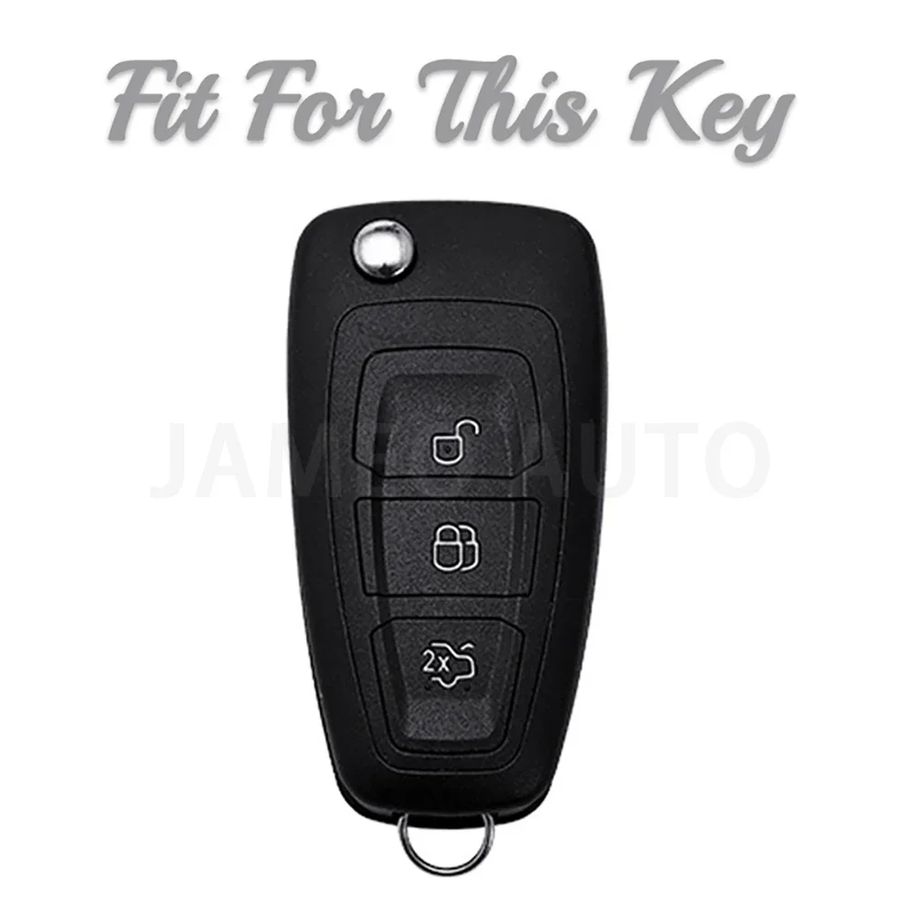 Key Case Cover Key Case Car Key Shell TPU Car Key Case Cover for Ford Focus 2 3 MK3 ST RS Custom C-Max S-Max Ecosport Kuga Escape Fiesta Mondeo Shell Fob Accessories