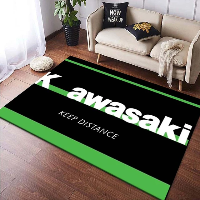 15 TANK-Kawasaki Ninja Tapis de Moto pour Salon, Tapis de oral et de  Chambre à