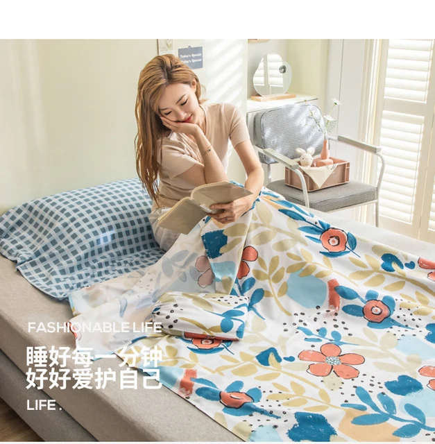 Lightweight Sleeping Bag Travel Printing Bed Sheet Indoor Hotel Anti-Dirty  High Quality Pure Cotton Portable Sleeping Bag - AliExpress