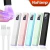 LULAA Handheld Mini UV LED Nails Drying Light Nail Lamp for Gel Polish Manicure Portable Nail Dryer With Display Nail Art Tools 1
