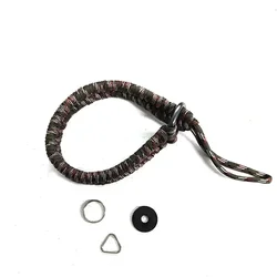 Braided Paracord Camera Wrist Strap and Hand Grip (Camouflage green)