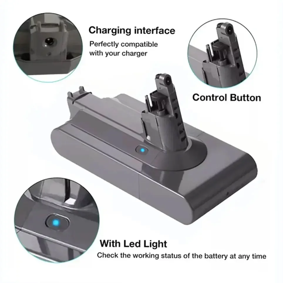 For Dyson V11 SV14 Series 25.2V Rechargeable Battery 6800mAh Suitable Vacuum Cleaner Replacement Battery V11 970145-02 3