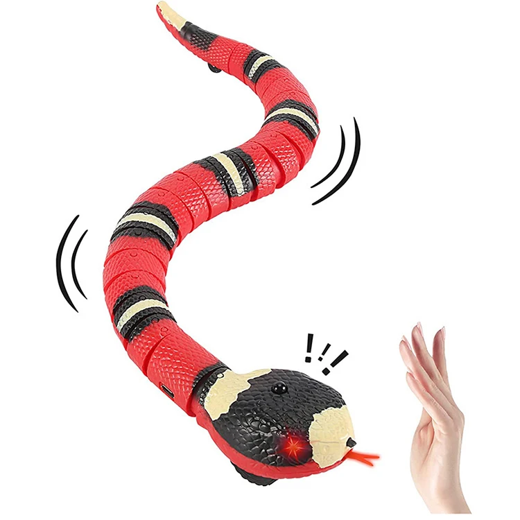 Smart Sensing Snake Tease Toys for Cats With USB Charging