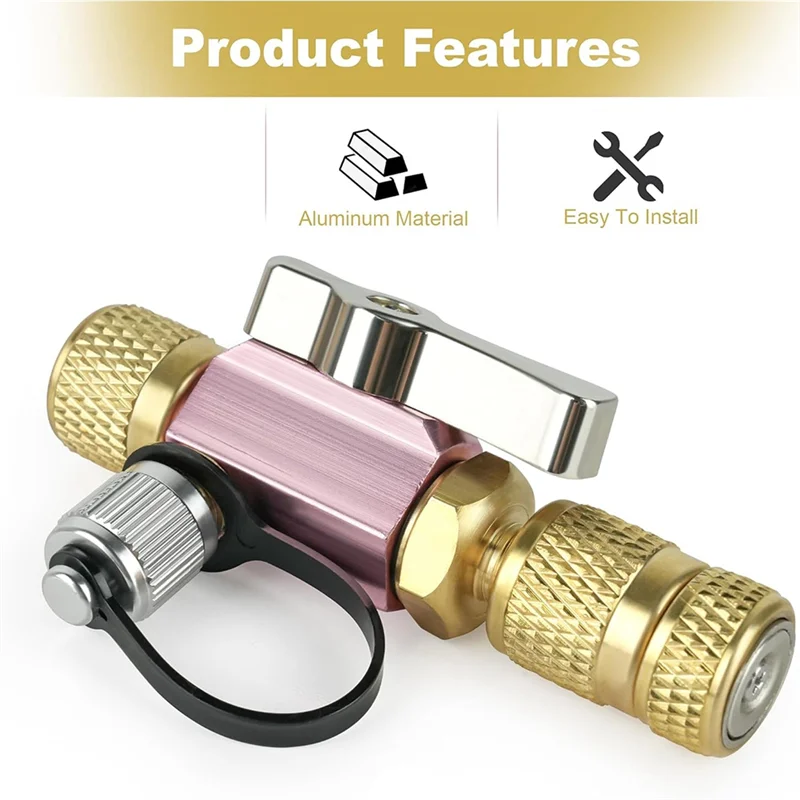 Strumento Per Rimozione E Installazione Nucleo Valvola SAE 1/4" E 5/16" - Per Aria Condizionata R22, R134, R410, R32