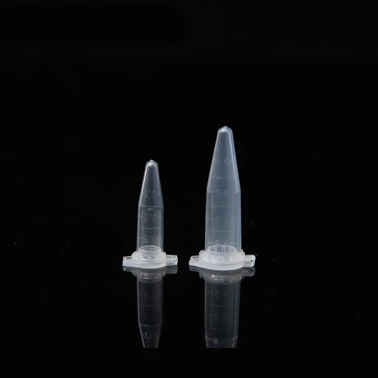 100PCS 1.5ml Lab Mini Plastic Test Tube Centrifuge Vial Snap Cap 42 x 11mm Clear ULT separation scientific research blood plasma