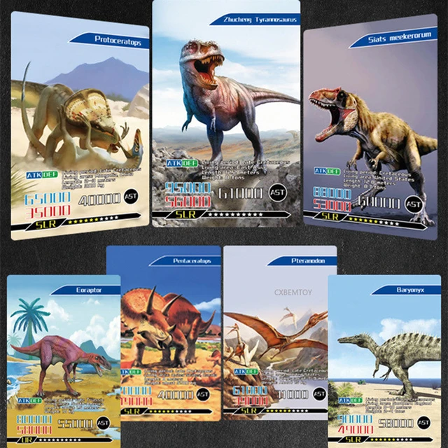 English Dinosaur Battle Card, Período Jurássico, Conhecimento Dinossauro,  Cartões Cognitivos, Jogo Interativo, Brinquedo Educativo, 20Pcs, 55Pcs -  AliExpress