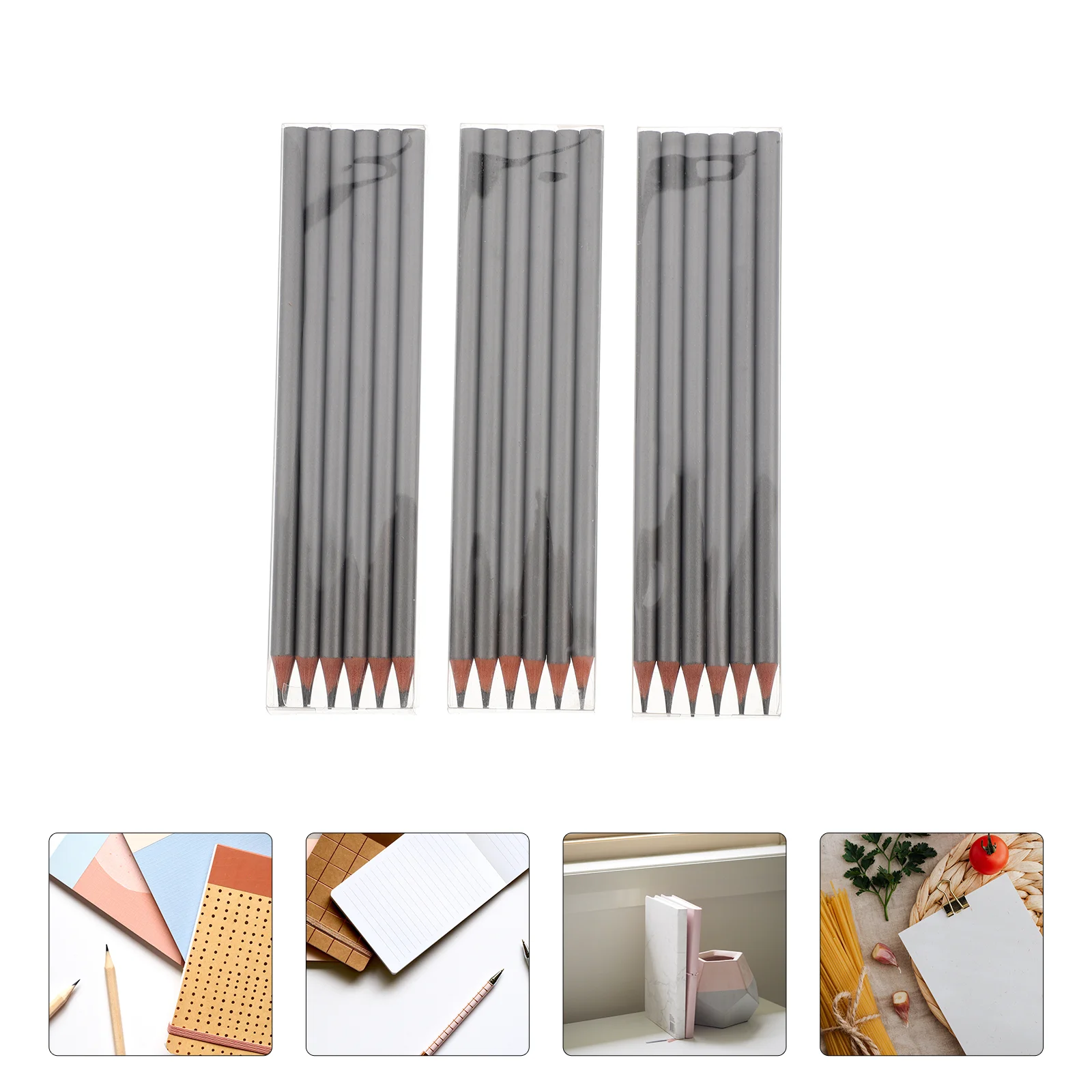 

3 Boxes/36pcs Silver Pencil Pencils Students Major Sketching Painting Tools Bamboo Drawing Supplies School Stationery