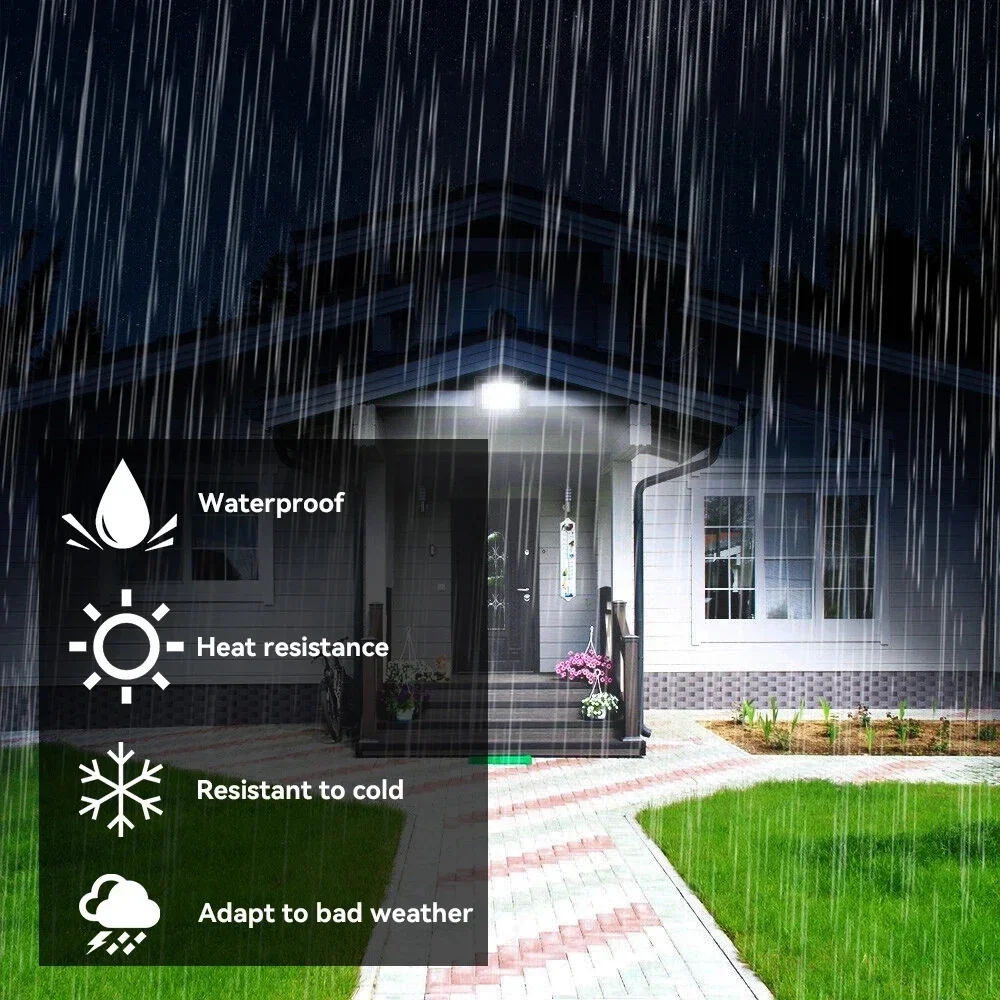 LED Flood Light PIR Motion Sensor Floodlight IP66 Waterproof Outdoor Wall Light White LED Spotlight Garden Street Lighting