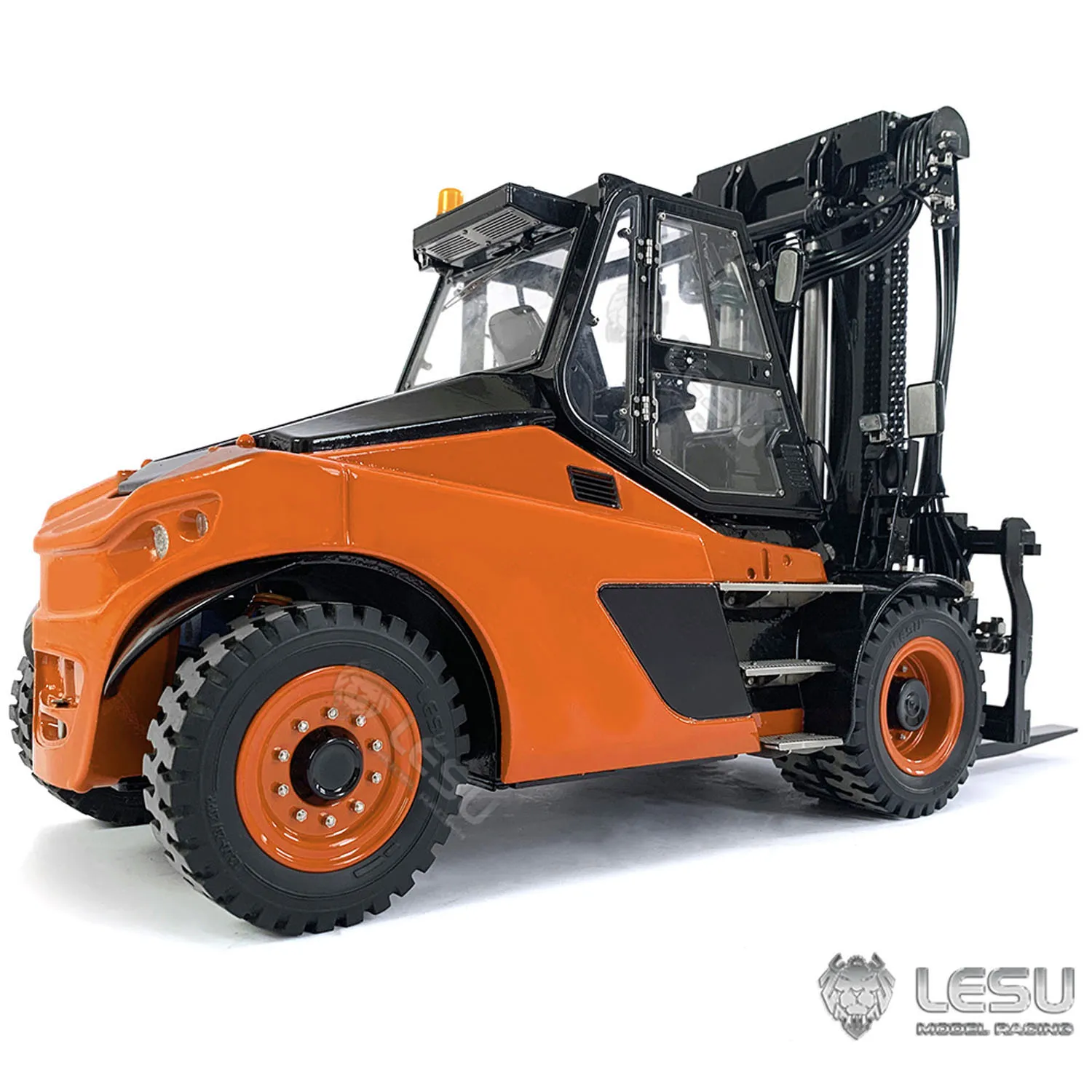 LESU Aoue-Ld160S 1/14 Metal RC Hydraulic Forklifts for Truck Model Assembled Painted Orange Toys for Boy Gift Thzh1476-Smt3 4