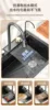 Waterfall Sink Embossed Honeycomb Kitchen 304 Stainless Steel Sink Large Single Slot Household Vegetable Washing Basin 6