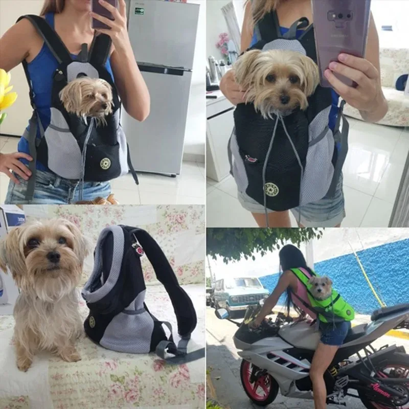 Pet Dog Carrier Backpack Puppy Carrier Front Pack for Small Medium Dogs Cat Travel Back Pack Breathable Dogs Backpack1 pet carrier bag pet carrying bag pet backpack