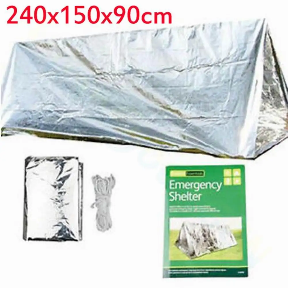 Camping Emergency Tent Survival Sleeping Bag Waterproof Thermal Emergency Blanket Bivy Sack Outdoor Survival Tool Emergency Gear