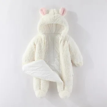 الخريف/الشتاء بذلة سميكة الدافئة الكرتون مقنعين بذلة لحديثي الولادة الذين تتراوح أعمارهم بين 0-18 أشهر مناسبة للذكور الرضع والطفل الفتيات 6