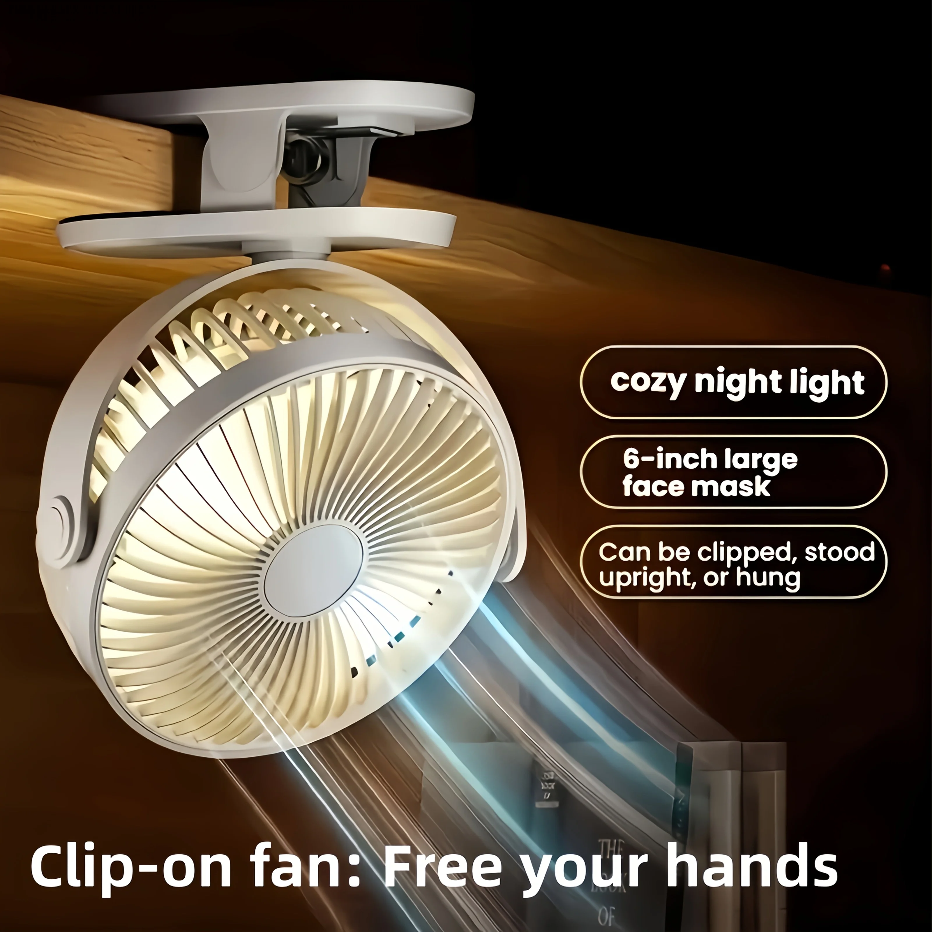 Portable USB-Powered Mini Fan with Long Battery Life and Strong Airflow in 4 Vibrant Colors