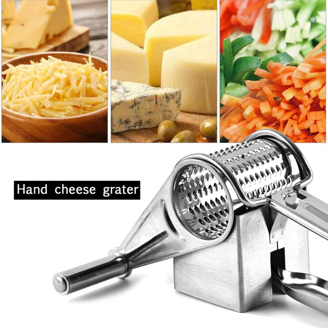 Multifunctional Stainless Steel Rotary Cheese Grater - China Rotary Cheese  Grater and Cheese Grater price