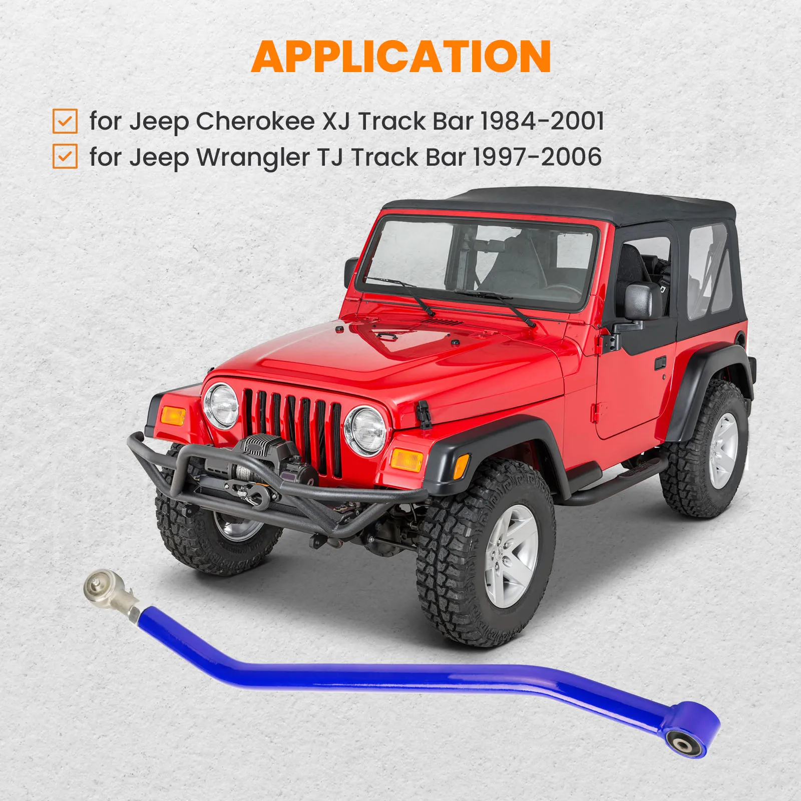 For Jeep Wrangler Tj Suspension Panhard Rod / Bar For Cherokee Xj W/1.5