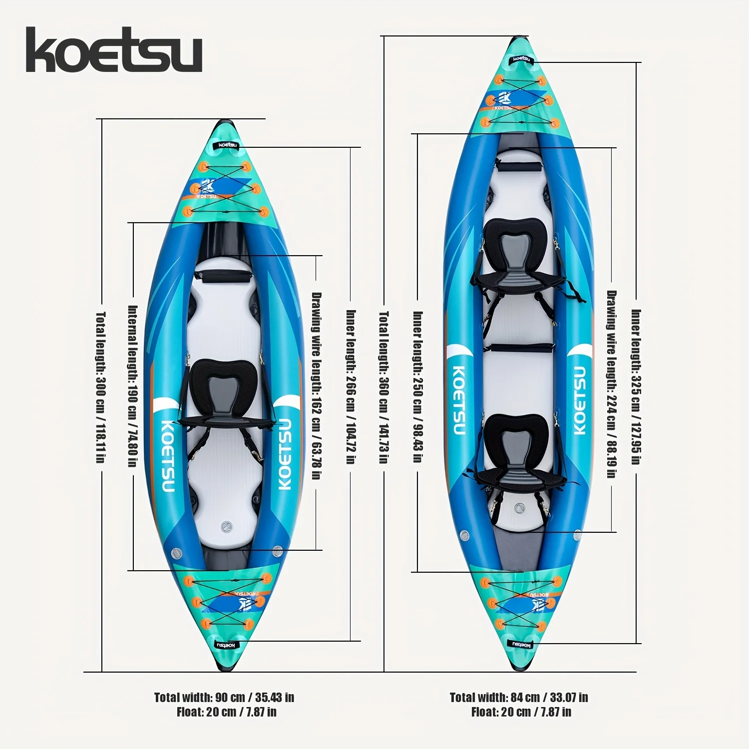 Inflatable Kayak – Single & Double, Outdoor Sports 3