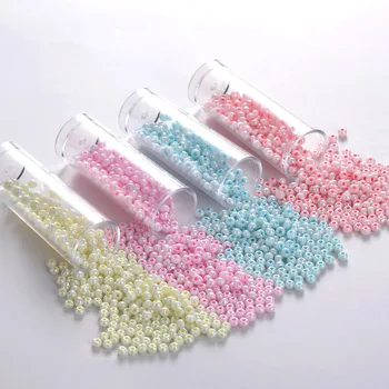 광택 AB 컬러 원형 유리 루즈 비즈, 일본 비즈, 튜브 당 10 그램, 수제 재봉 공정, 3.0mm