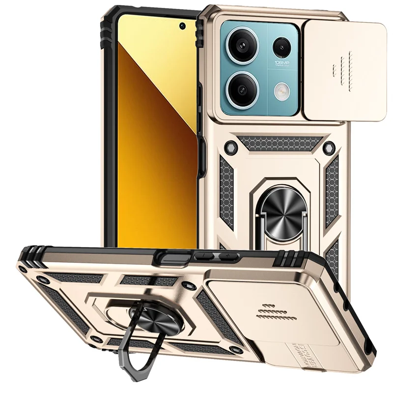 Armored Slide Camera Lens Protection Phone Case - Durable Back Cover