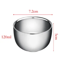 Double Layer Stainless Steel Cup Thicken Durable Coffee Milk Mugs Heat Insulation Unbreakable Multi-function for Wet Shave 5