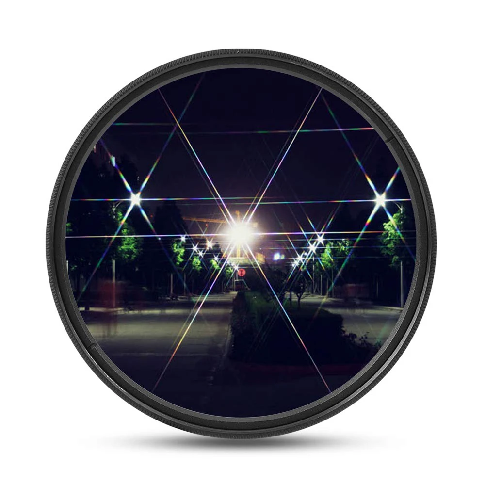 Star Line Star Filter Lens Photography 6 Line Variable Camera Filters 37 40.5 43 46 49 52 55 58 62 67 72 77 82mm For DSLR 3