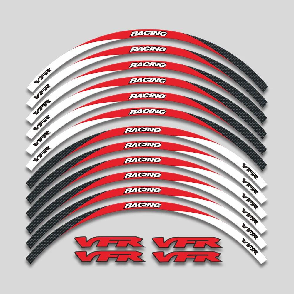 Motorcycle Accessories Wheels Hub Stickers Rim Reflective Stripe For Honda VFR750 VFR800 VFR1200 VFR1200F VFR 750 800 1200 1200F